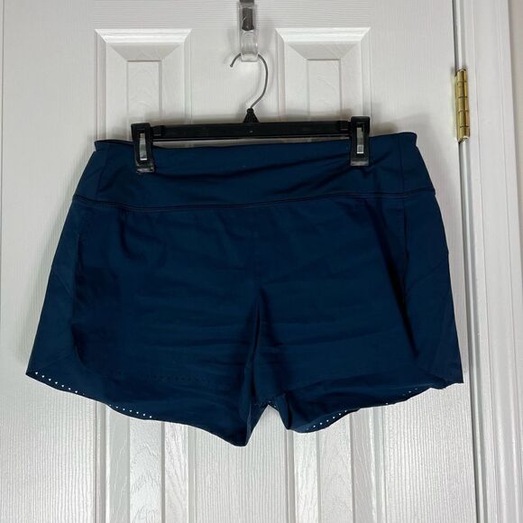 Athleta Womens Blue Shorts Size M - Picture 1 of 2